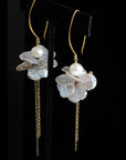 Abundance Petal Pearl Earrings