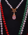 Rosequartz Drop Necklace