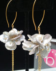 Abundance Petal Pearl Earrings