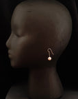 Golden Natural Color Pearl Earring