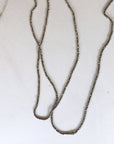 DELICATE PYRITE BEADED NECKLACE