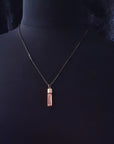 BRAZILIAN PRECIOUS TOPAZ 14K GOLD CAP PENDANT
