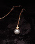 South Sea Pearl 22K Diamond Pendant