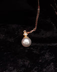 South Sea Pearl 22K Diamond Pendant