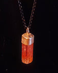 BRAZILIAN PRECIOUS TOPAZ 14K GOLD CAP PENDANT