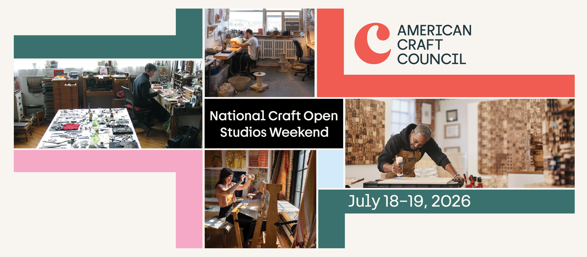 JULY 18 + 19 NATIONAL CRAFT OPEN STUDIOS WEEKEND