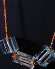 Aquamarine Delicate Contemporary Necklace