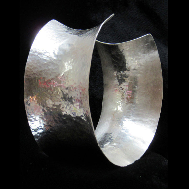 Silver Hammered Cuff