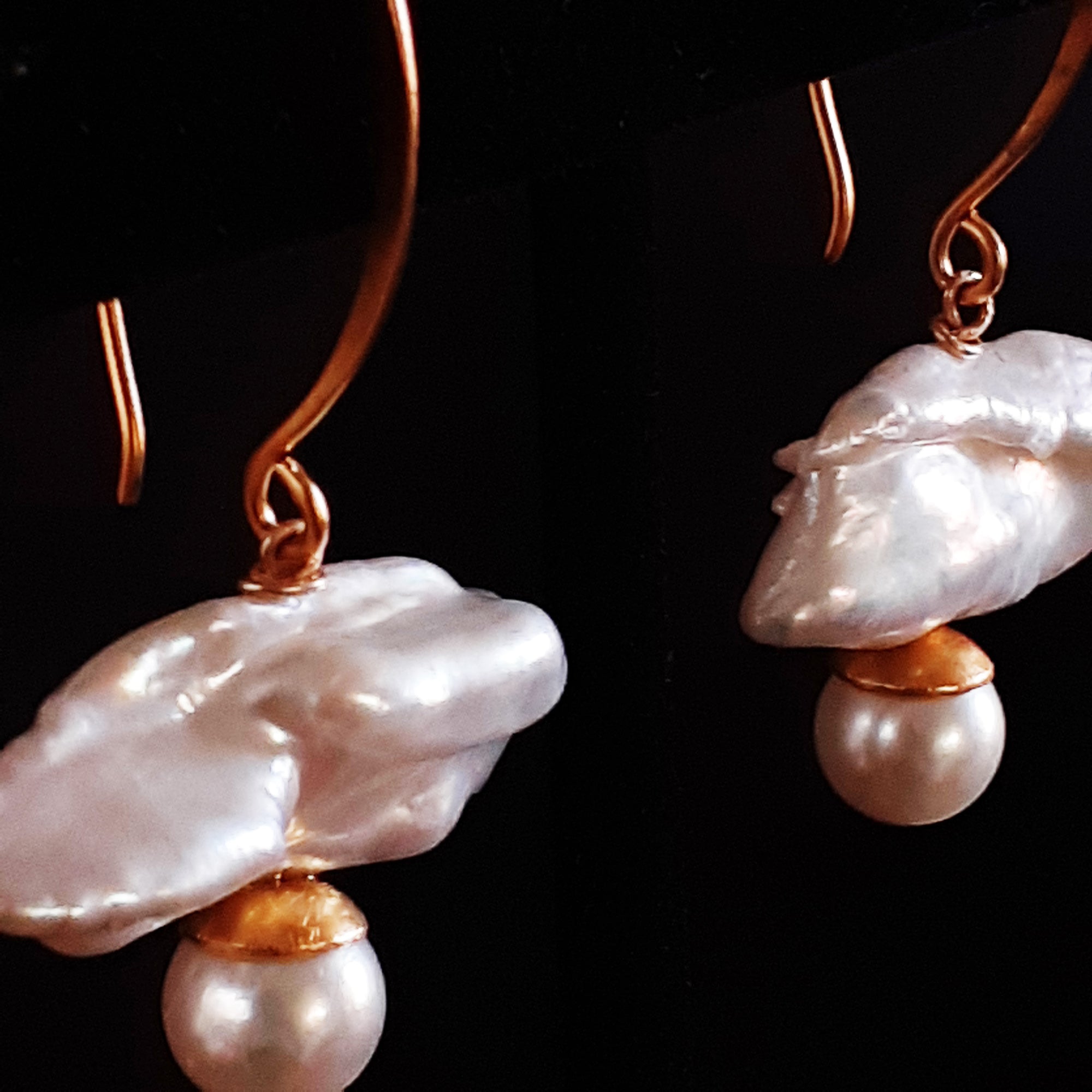 Horizontal Pearl Dangles