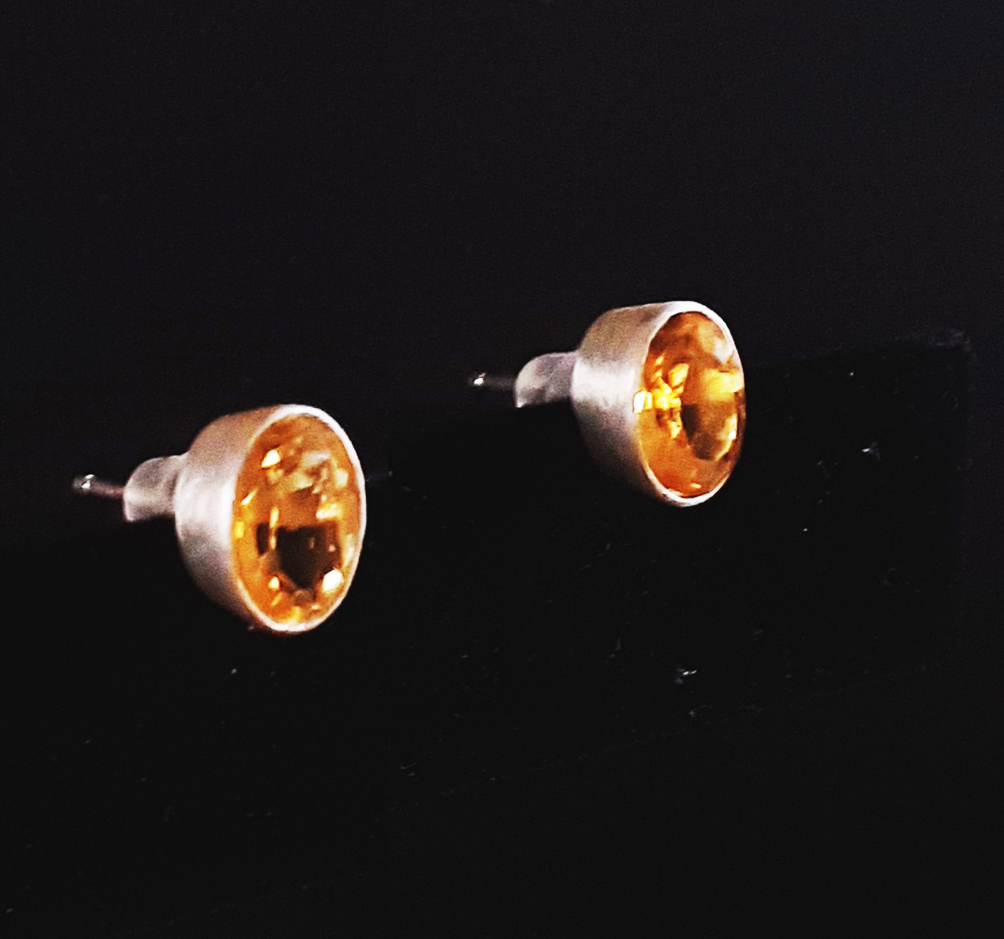 Sunshine Citrine Post Earrings