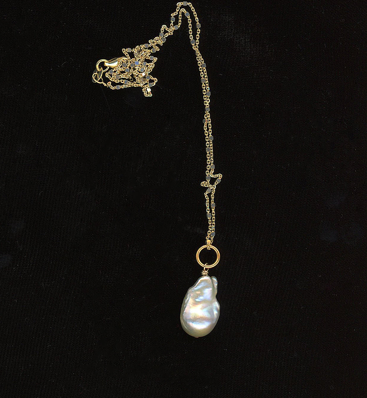 Sacred Mountain Fireball Pearl Pendant