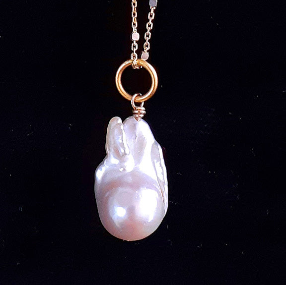 Sacred Mountain Fireball Pearl Pendant