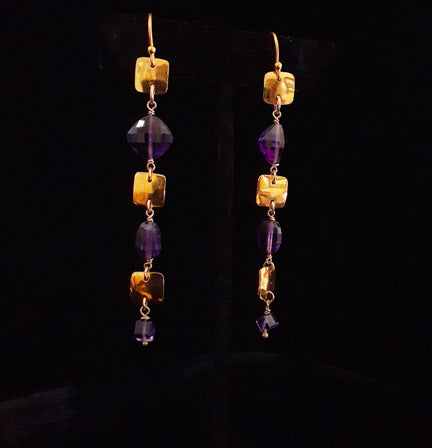 Amethyst Dangle Earrings