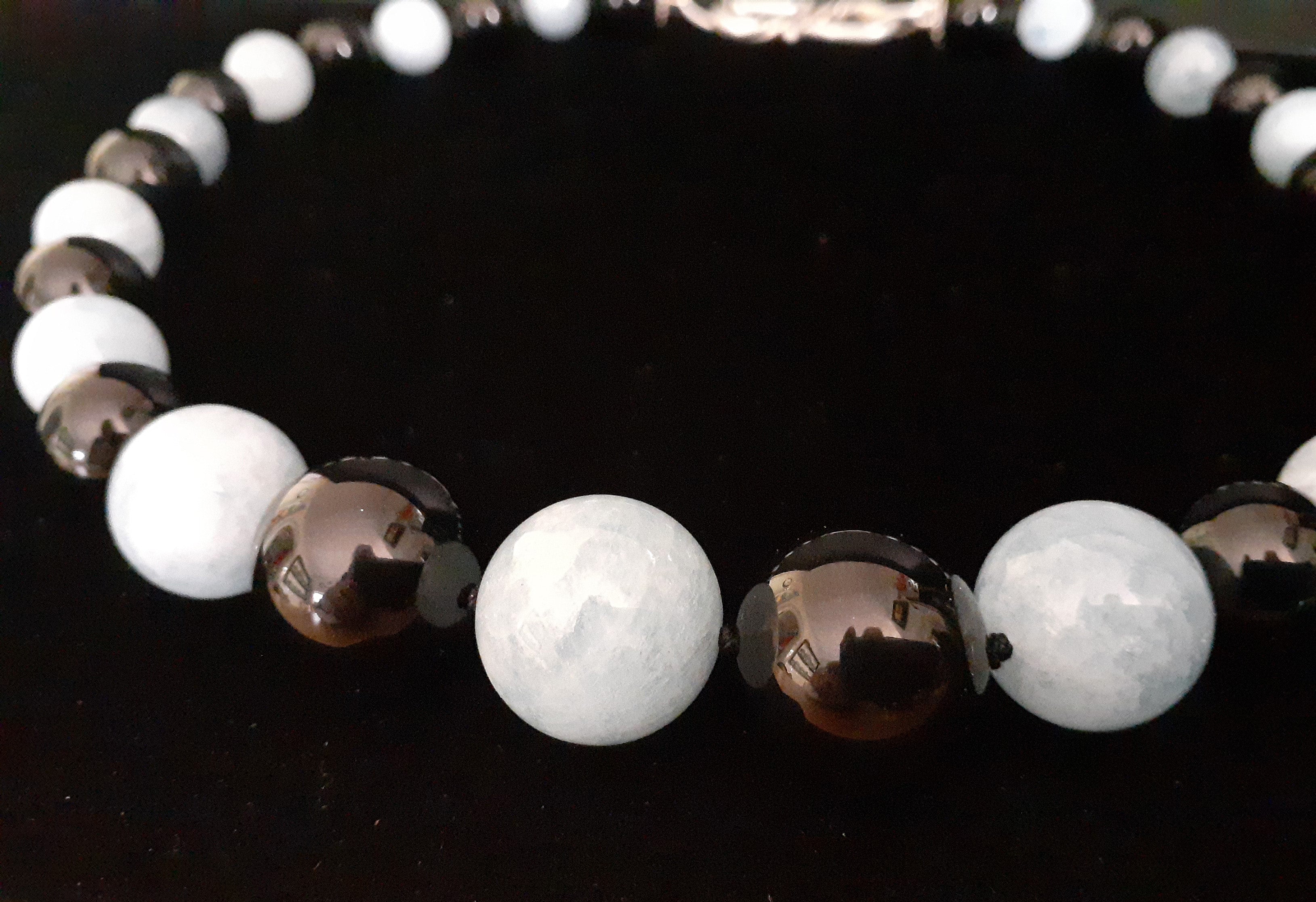 AQUAMARINE + BLACK ONYX PRINCESS NECKLACE