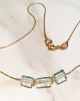 Aquamarine Delicate Contemporary Necklace