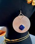 LAPIS MOON EARRINGS