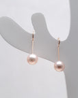 Golden Natural Color Pearl Earring