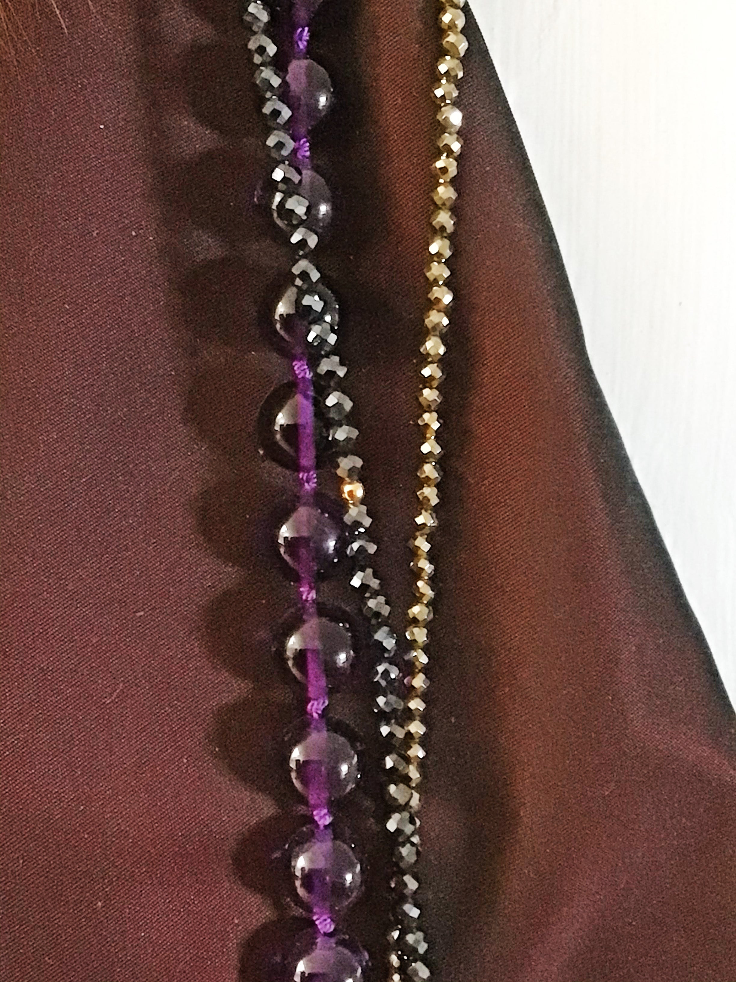 DELICATE HEMATITE BEADED NECKLACE