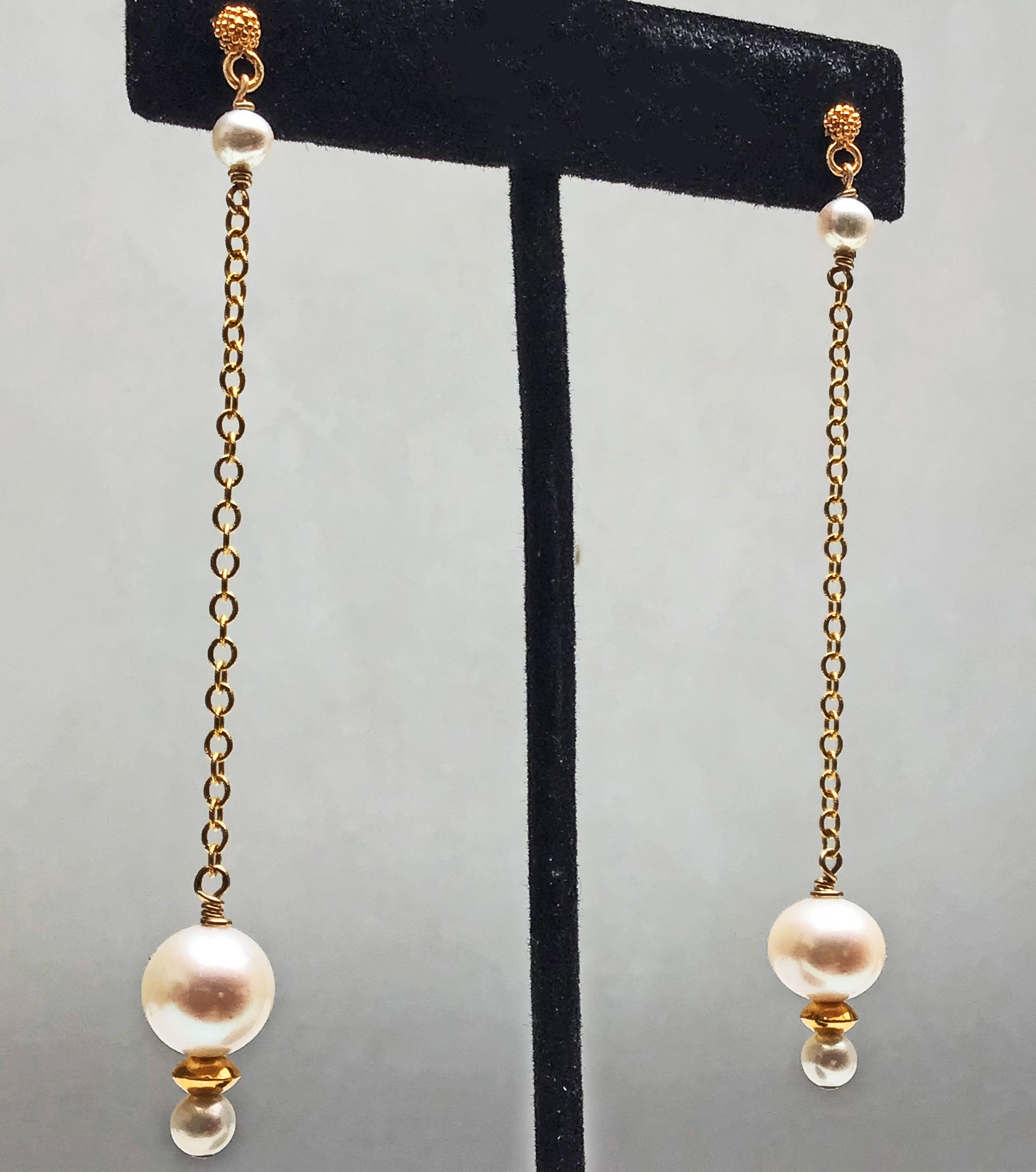 LONG PEARL EARRINGS