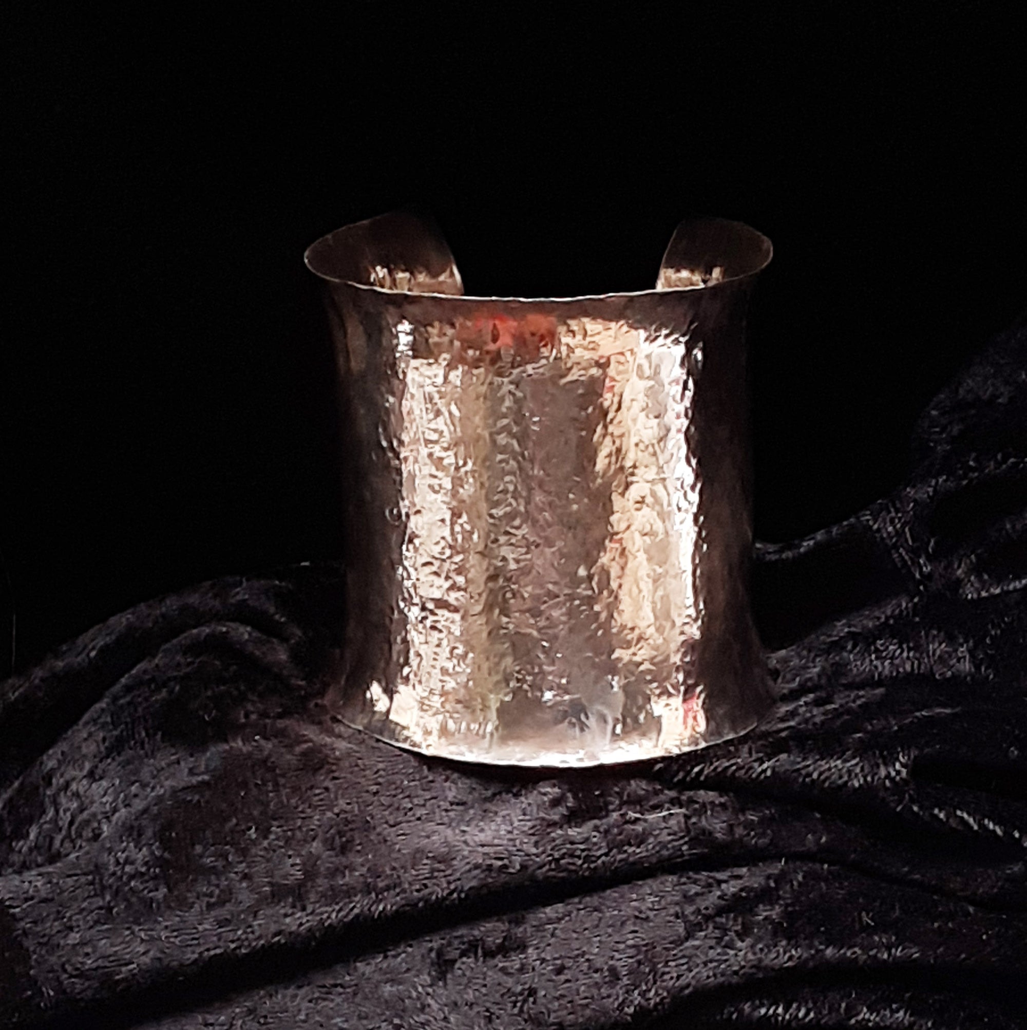 Large Fine Silver Hand-wrought Cuff