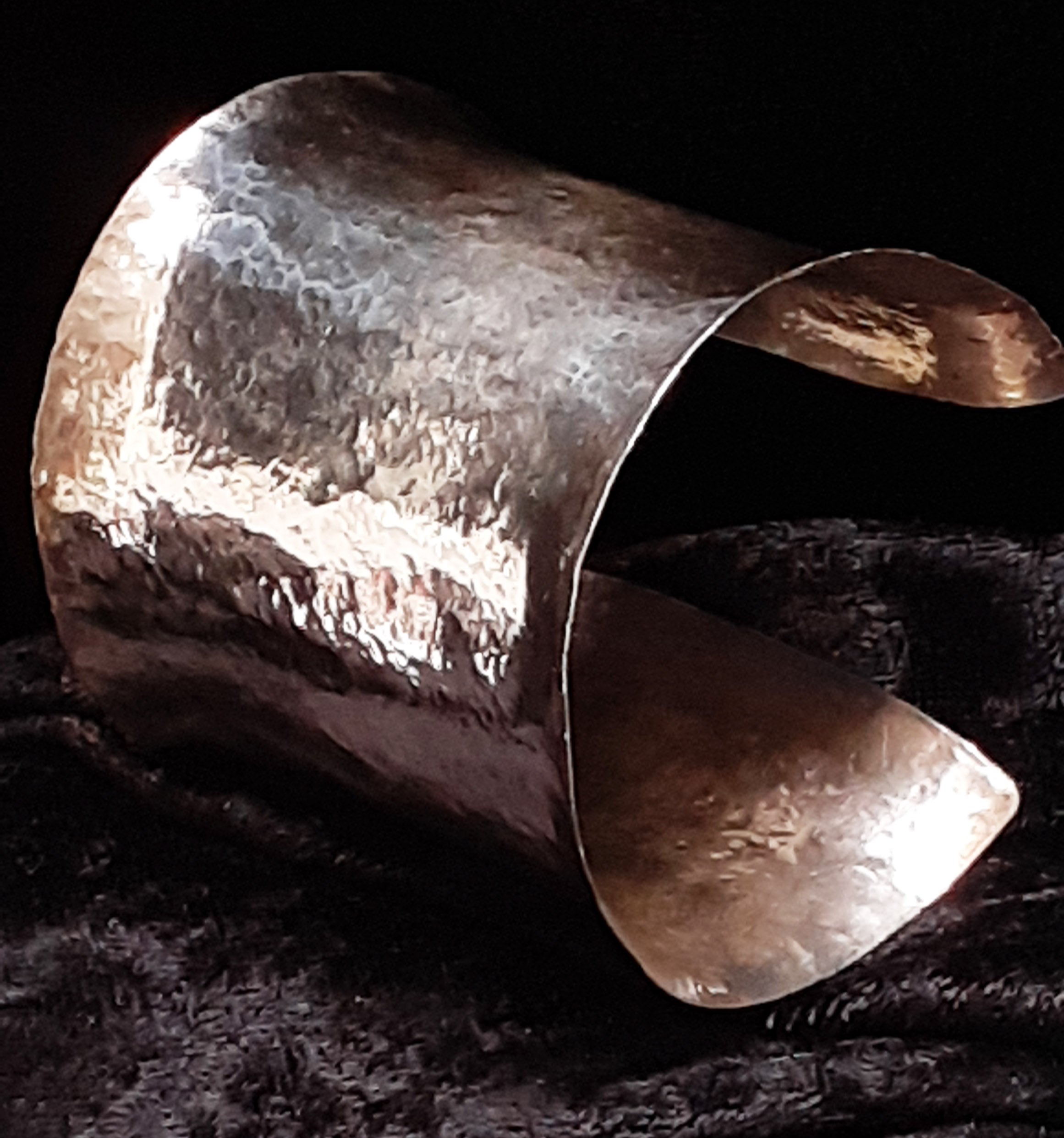 Large Fine Silver Hand-wrought Cuff