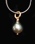 Mini-Necklet Tahitian Baroque Pearl Drop