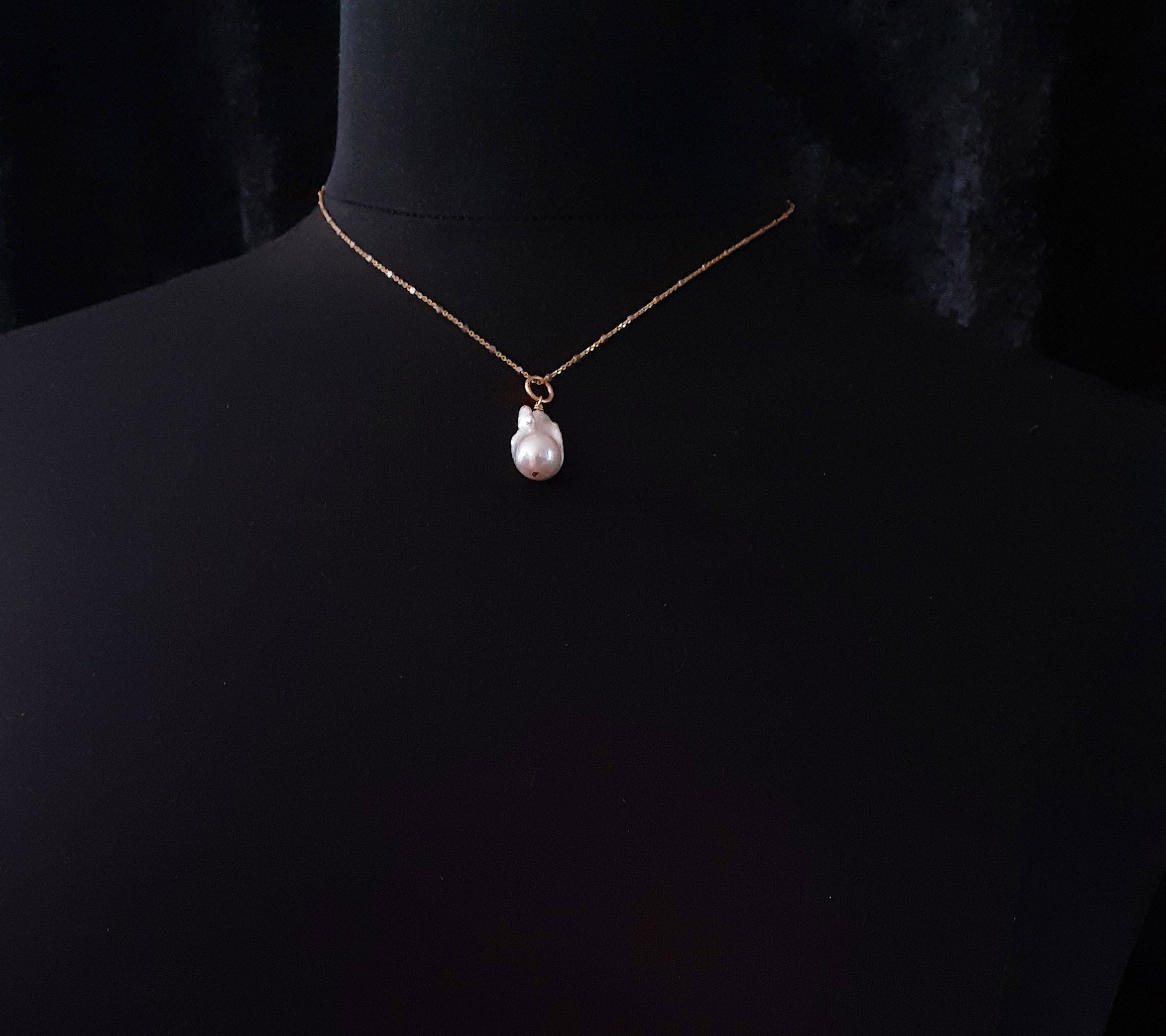 Sacred Mountain Fireball Pearl Pendant