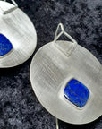 LAPIS MOON EARRINGS