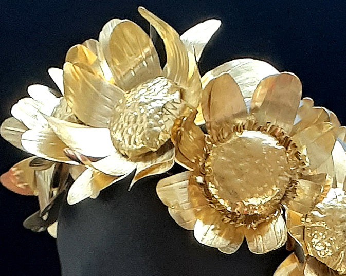 BRIDAL SUNFLOWER CROWN - INSPIRED BY TRADITIONAL UKRAINIAN WEDDING